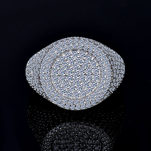 moissanite signet ring