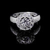 Women’s Moissanite Diamond VVS D Color Round Halo Style Ring | PASS DIAMOND TESTER!!!