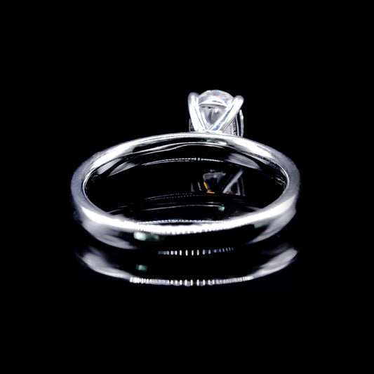 Women’s Moissanite Diamond VVS D Color Oval Shape Solitaire Ring | PASS DIAMOND TESTER!!!