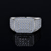 Moissanite Diamond VVS D Color Ring for Men's Real 925 Silver Diamond Pave Rings | PASS DIAMOND TESTER!!!