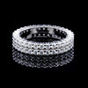 Women’s Moissanite Diamond VVS D Color Full Eternity Band Style Ring | PASSES DIAMOND TESTER!!!