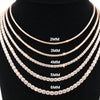 Moissanite Tennis Chain 3MM - 4MM | Rose Gold | 925 SILVER | VVS D COLOR | PASS DIAMOND TESTER!!!!