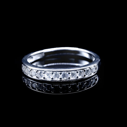 Women ‘s Moissanite Band Style Ring |  PASSES DIAMOND TESTER!!!