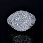 moissanite signet ring