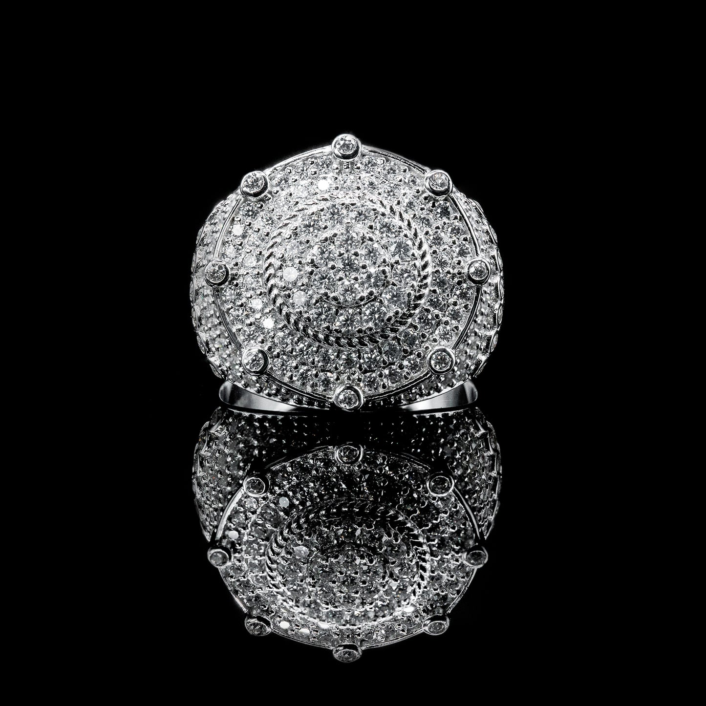 Moissanite Diamond VVS D Color Heavy Hip Hop Ring for Men with Real 925 silver | PASS DIAMOND TESTER!!!