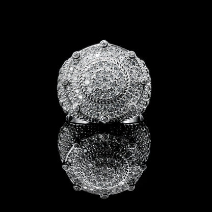 Moissanite Diamond VVS D Color Heavy Hip Hop Ring for Men with Real 925 silver | PASS DIAMOND TESTER!!!