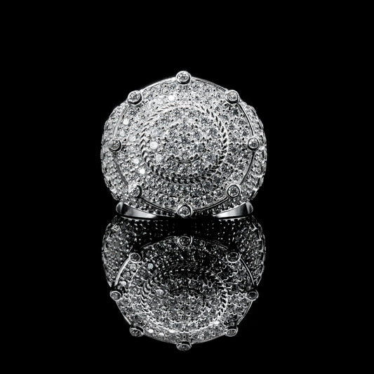 Moissanite Diamond VVS D Color Heavy Hip Hop Ring for Men with Real 925 silver | PASS DIAMOND TESTER!!!