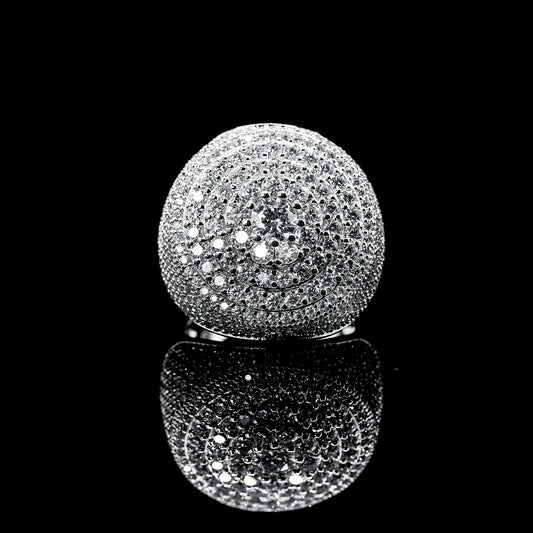 Moissanite Diamond VVS D Color Double Halo Signet Ring for men's with 925 silvers | PASS DIAMOND TESTER!!!