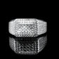 Moissanite Diamond VVS D Color Ring for Men's Real 925 Silver Diamond Pave Rings | PASS DIAMOND TESTER!!!