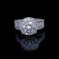 Women’s Moissanite Diamond VVS D Color Round Diamond Cluster Ring | PASS DIAMOND TESTER!!!