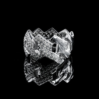 moissanite cuban ring