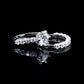 Women’s Moissanite Diamond VVS D Color Half  Eternity Wedding Set | PASSES DIAMOND TESTER!!!