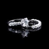 Moissanite Diamond Half Eternity Wedding Ring Set for Women – 4.50 Carats VVS D Color