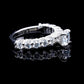 Pave Style Round Moissanite Diamond VVS D Color Engagement Ring | PASSES DIAMOND TESTER!!!