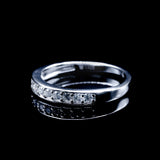 Women ‘s Moissanite Band Style Ring |  PASSES DIAMOND TESTER!!!