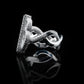 Dollar Sign Moissanite Diamond VVS D Color Baguette Ring for men with Real 925 silver | PASS DIAMOND TESTER!!!