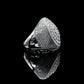Moissanite Diamond VVS D Color Double Halo Signet Ring for men's with 925 silvers | PASS DIAMOND TESTER!!!