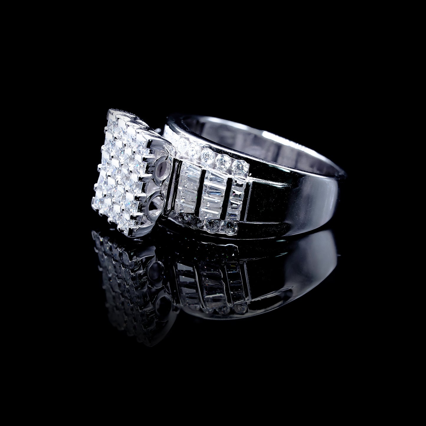 Women ‘s Princess Cinderella Ring Moissanite Diamond VVS D Color | PASS DIAMOND TESTER!!!