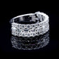 Women’s Moissanite Diamond VVS D Color Baguettes Cocktail Band, Half Eternity Band | PASS DIAMOND TESTER!!!