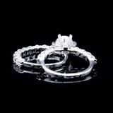 Moissanite Diamond Half Eternity Wedding Ring Set for Women – 4.50 Carats VVS D Color