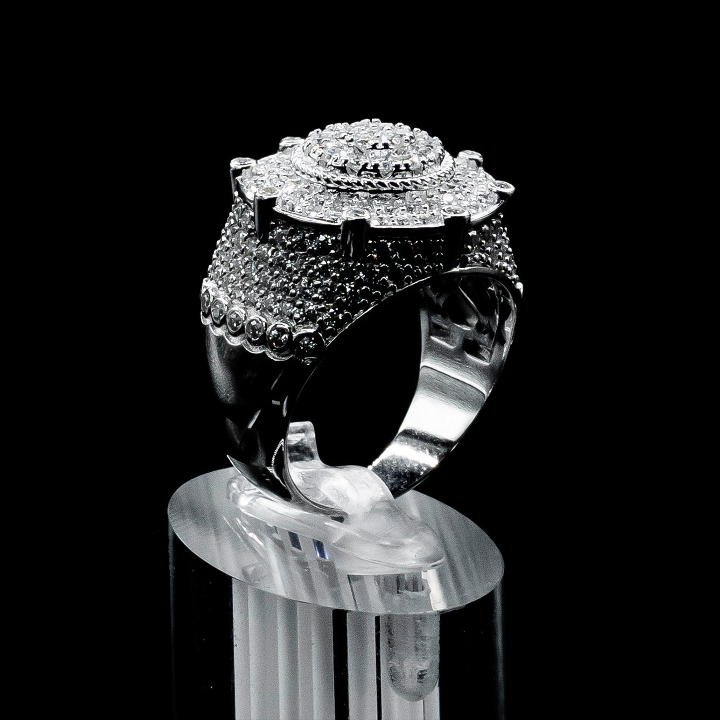 Moissanite Diamond VVS D Color Heavy Hip Hop Ring for Men with Real 925 silver | PASS DIAMOND TESTER!!!