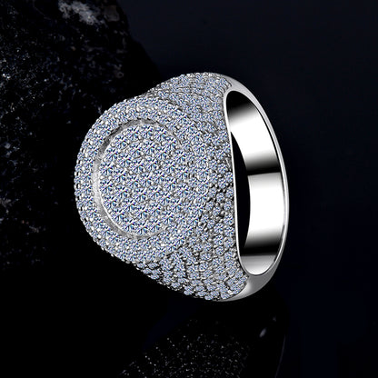 mens silver signet ring