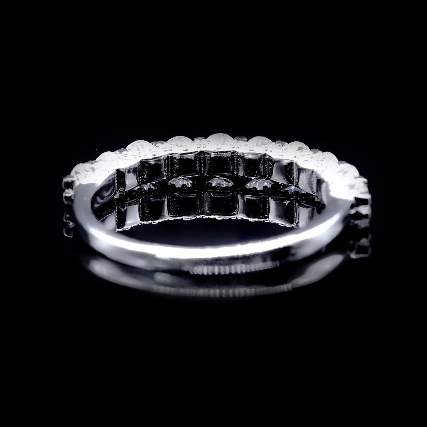 Women ‘s Moissanite Diamond VVS D Color Round Prong Style Band | PASSES DIAMOND TESTER!!!