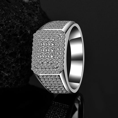 Micro Pave Square Ring