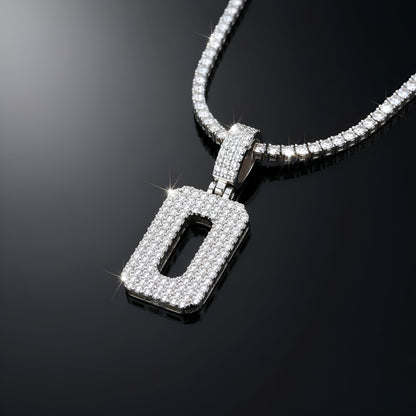 "0-9 " Round Style Numbers Charm with Moissanite Diamond VVS D Color | 925 SILVER | PASS DIAMOND TESTER!!!