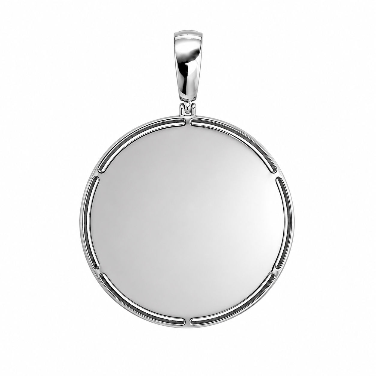 Iced Out Moissanite Picture Pendant | 12ct VVS D Color | 65MM 925 Silver | Custom Photo | Passes Diamond Tester | GRA Certified