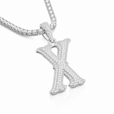 Moissanite Round Letter Pendant A-Z 2.5CT