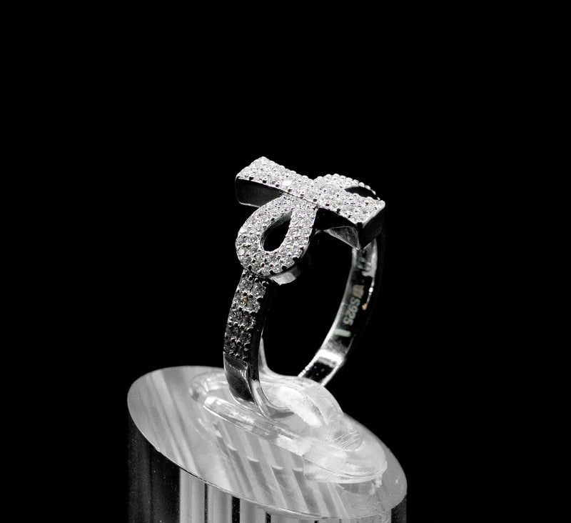 Women’s Moissanite Diamond VVS D Color Ankh Style Ring | PASS DIAMOND TESTER!!!