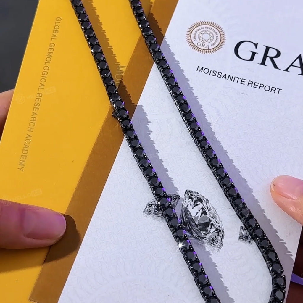 black plated chain