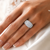 Princess Cut Moissanite Cinderella Ring 2CT