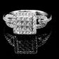 Women’s Moissanite Diamond VVS D Color Square Style Ring - 925 Silver | PASS DIAMOND TESTER!!!