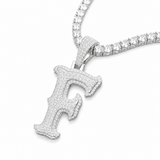 Moissanite Round Letter Pendant A-Z 2.5CT