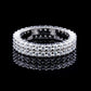 Women’s Moissanite Diamond VVS D Color Full Eternity Band Style Ring | PASSES DIAMOND TESTER!!!