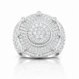 Mens heavy hip hop moissanite iced out ring VVS D color GRA certified 925 silver Atlanta Paradise Gems