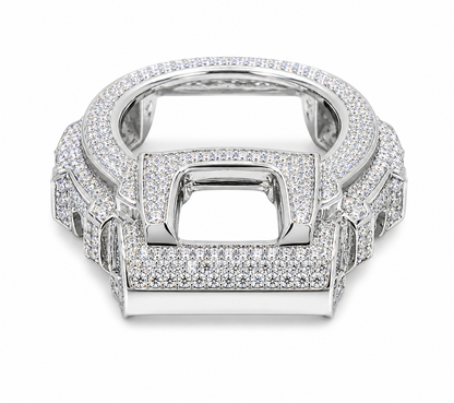 Iced Out G-Shock Moissanite Bezel kit — 11CT VVS D Color | 925 Sterling Silver GA-6900