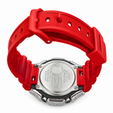 Iced Out Red G-Shock Moissanite Watch | 925 Silver or Brass Bezel