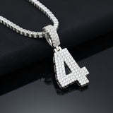 "0-9 " Round Style Numbers Charm with Moissanite Diamond VVS D Color | 925 SILVER | PASS DIAMOND TESTER!!!