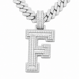 Moissanite Baguette Letter Pendant A-Z 3.5CT