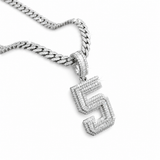 Custom Moissanite Number Pendant 3CT