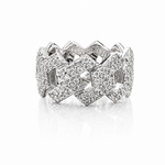 moissanite cuban link ring