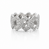 moissanite cuban link ring