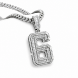 Custom Moissanite Number Pendant 3CT