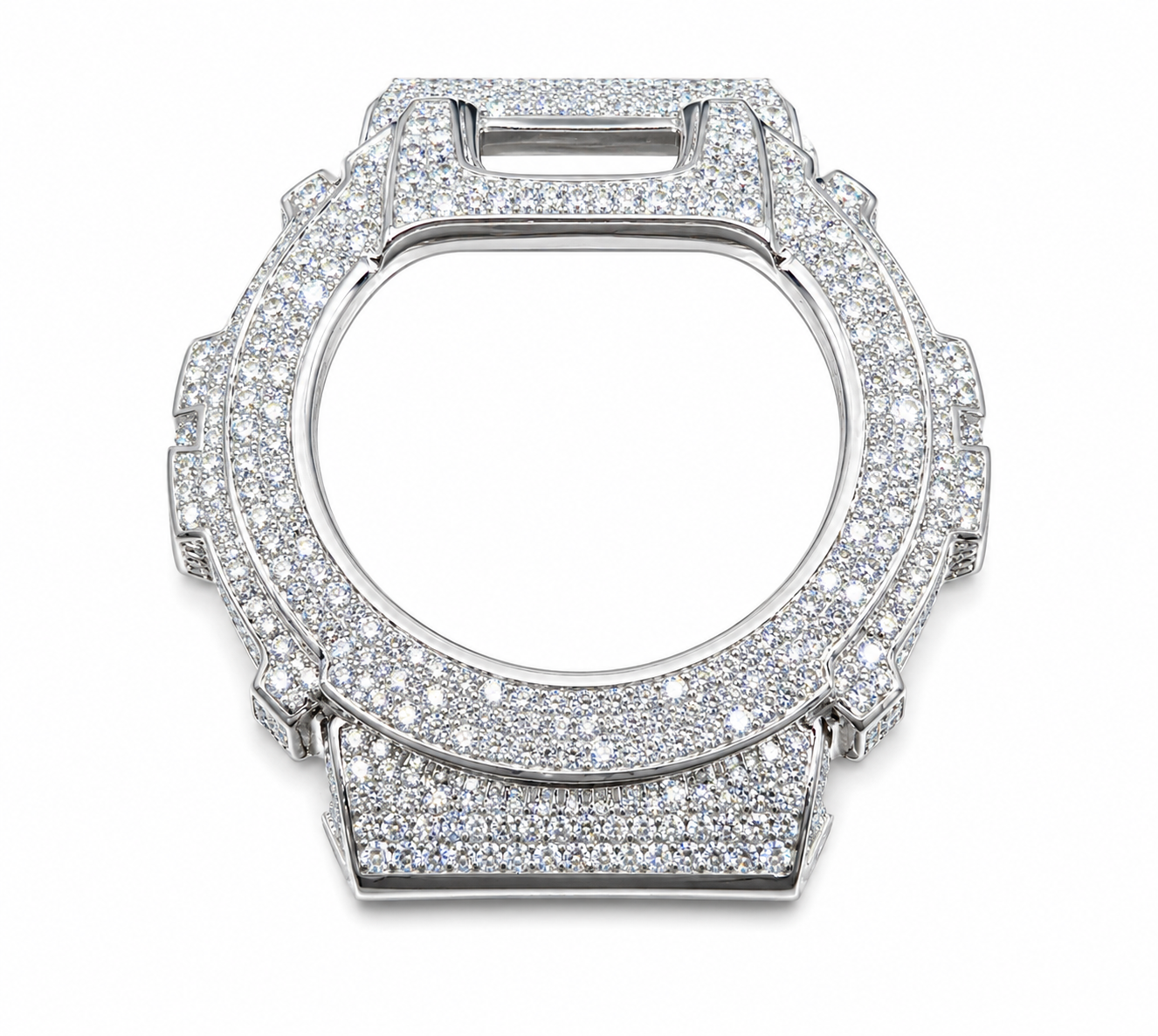 Moissanite G-Shock GA-6900 iced out bezel kit 11CT VVS D color GRA certified 925 silver Atlanta