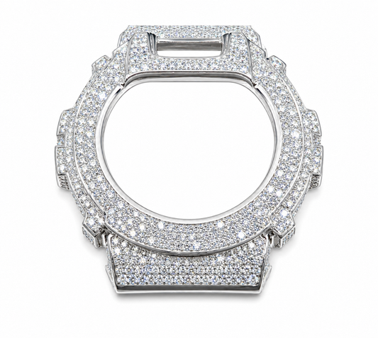 Moissanite G-Shock GA-6900 iced out bezel kit 11CT VVS D color GRA certified 925 silver Atlanta