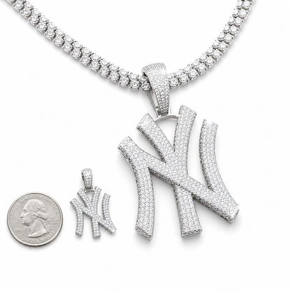 Moissanite New York pendant 9.47CT iced out VVS D color GRA certified 925 silver Atlanta Paradise Gems