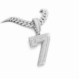 Custom Moissanite Number Pendant 3CT